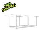 SafeRacks 4 x 8 Overhead Storage Rack White Frame Kit (24-45-Inch Drop)