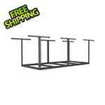 SafeRacks 4 x 8 Overhead Storage Rack Hammertone Frame Kit (24-45-Inch Drop)