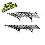 SafeRacks 48" x 24" Wall Shelves (2-Pack)