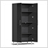 15-Piece Garage Cabinet Kit with Bamboo Worktop in Midnight Black Metallic