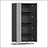 4-Piece Garage Cabinet Kit with Channeled Worktop in Stardust Silver Metallic