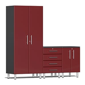 3-Piece Cabinet Kit in Ruby Red Metallic