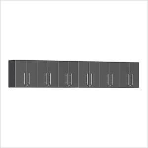 6-Piece Garage Wall Cabinet Kit in Graphite Grey Metallic