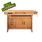 Sjobergs Scandi Plus 1425 Woodworking Workbench with SM03 Cabinet and Accessory Kit