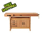 Sjobergs Scandi Plus 1825 Woodworking Workbench with SM03 Cabinet and Accessory Kit