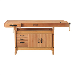 Scandi Plus 1825 Woodworking Workbench with SM03 Cabinet and Accessory Kit