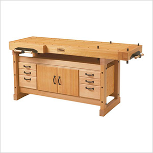 Elite 2000 Woodworking Workbench with SM04 Cabinet and Accessory Kit