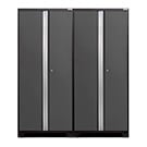 NewAge Garage Cabinets 2 x PRO Series Grey Multi-Use Lockers