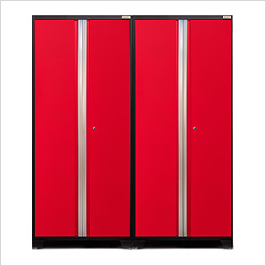 2 x PRO Series Red Multi-Use Lockers