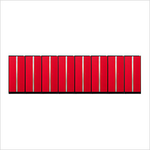 8 x PRO Series Red Multi-Use Lockers
