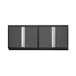 NewAge Garage Cabinets 2 x PRO Series Grey Wall Cabinets