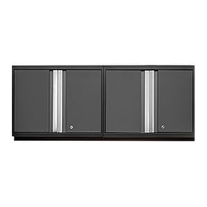 2 x PRO 3.0 Series Grey Wall Cabinets