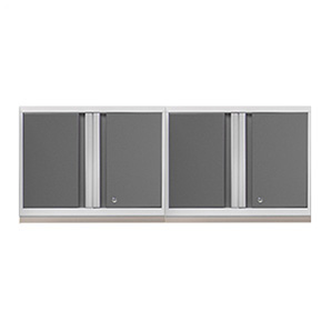 2 x PRO 3.0 Series White Wall Cabinets