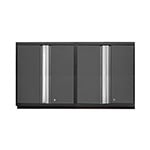 NewAge Garage Cabinets 2 x PRO Series Grey Tall Wall Cabinets