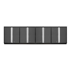 4 x PRO 3.0 Series Grey Tall Wall Cabinets