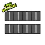 NewAge Garage Cabinets 8 x PRO 3.0 Series Grey Tall Wall Cabinets