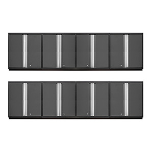 8 x PRO 3.0 Series Grey Tall Wall Cabinets