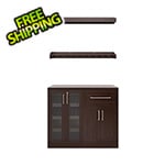 NewAge Home Bar Espresso 5-Piece Cabinet Set