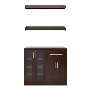 Espresso 5-Piece Cabinet Set