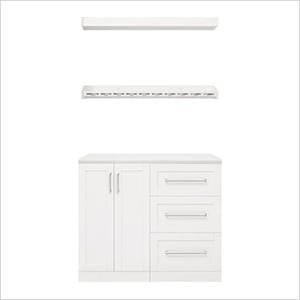 White 5-Piece Cabinet Set - 21"