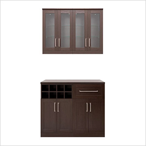 Espresso 5-Piece Cabinet Set