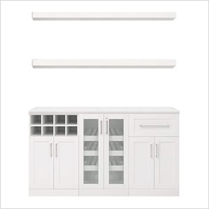 White 6-Piece Cabinet Set