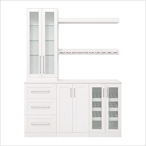 White 7-Piece Cabinet Set