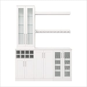 White 7-Piece Cabinet Set