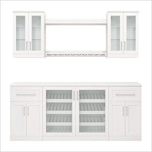 White 8-Piece Cabinet Set