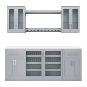 Grey 8-Piece Cabinet Set - 21"