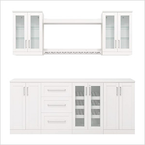 White 9-Piece Cabinet Set