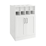 NewAge Home Bar White Wine Storage Cabinet