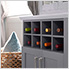 Grey Wine Storage Cabinet - 21"
