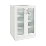 NewAge Home Bar White Display Cabinet