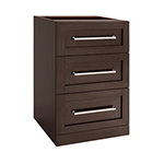 NewAge Home Bar Espresso 3-Drawer Cabinet