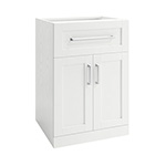 NewAge Home Bar White 2-Door with Drawer Cabinet
