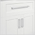 White 2-Door with Drawer Cabinet