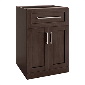 Espresso 2-Door with Drawer Cabinet