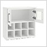 White Wall Wine Rack Cabinet