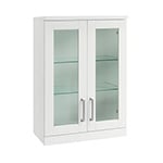 NewAge Home Bar White Short Wall Cabinet