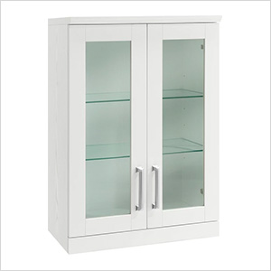 White Short Wall Cabinet