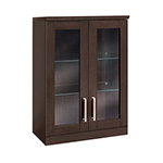 NewAge Home Bar Espresso Short Wall Cabinet