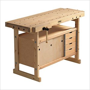 Nordic Plus 1450 Woodworking Workbench with 00-42 Storage Cabinet