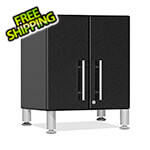 Ulti-MATE Garage Cabinets 2-Door Mini Base Cabinet in Midnight Black Metallic
