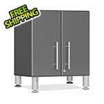 Ulti-MATE Garage Cabinets 2-Door Mini Garage Garage Cabinet in Graphite Grey Metallic