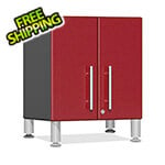 Ulti-MATE Garage Cabinets 2-Door Mini Base Cabinet in Ruby Red Metallic