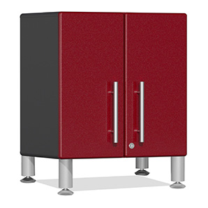 2-Door Mini Base Cabinet in Ruby Red Metallic