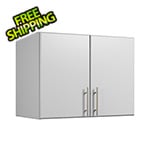 Prepac Elite 32-Inch Light Grey Stackable Wall Cabinet