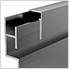 48.5" Aluminum Slatwall L Trim