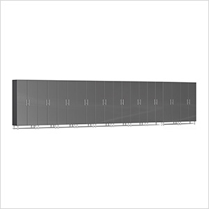 10-Piece Tall Garage Cabinet Kit in Graphite Grey Metallic